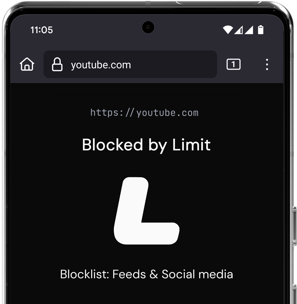 Limit browser blocking interface